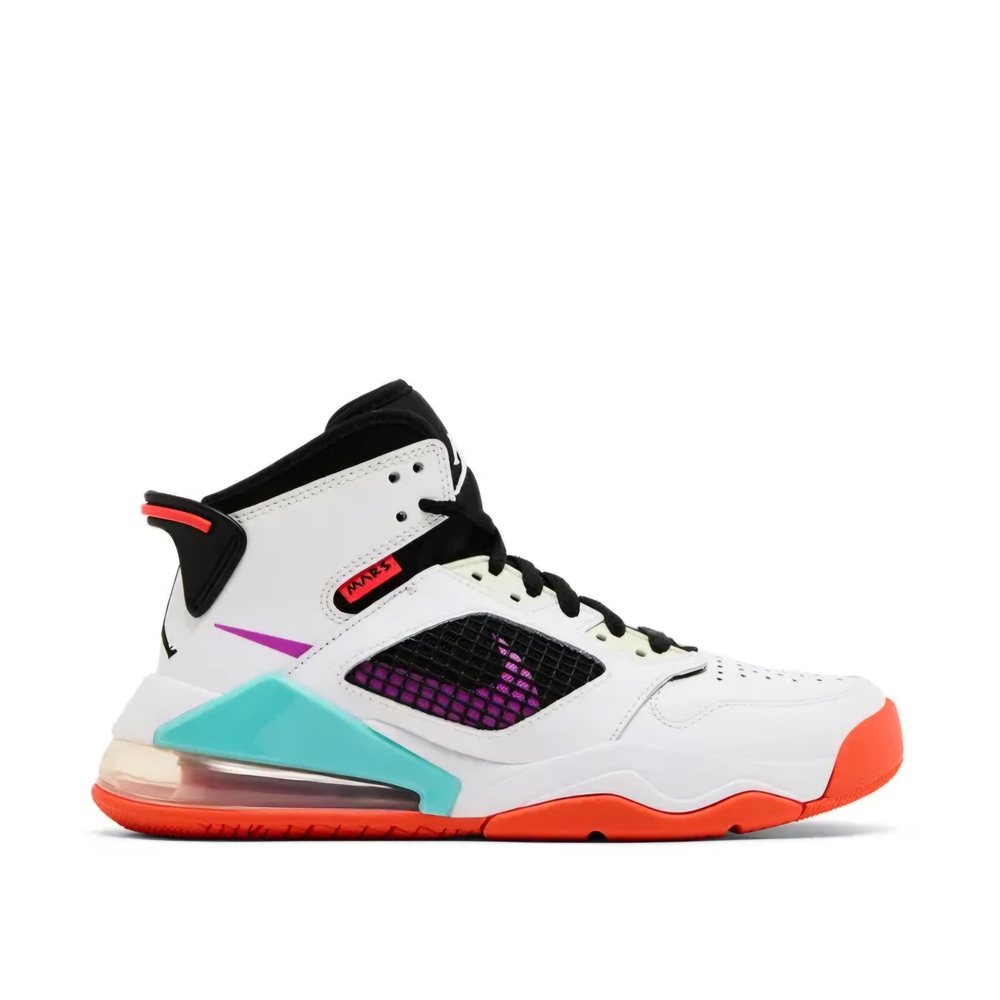 Jordan Mars 270 White and Multicolor High-Top Sneakers